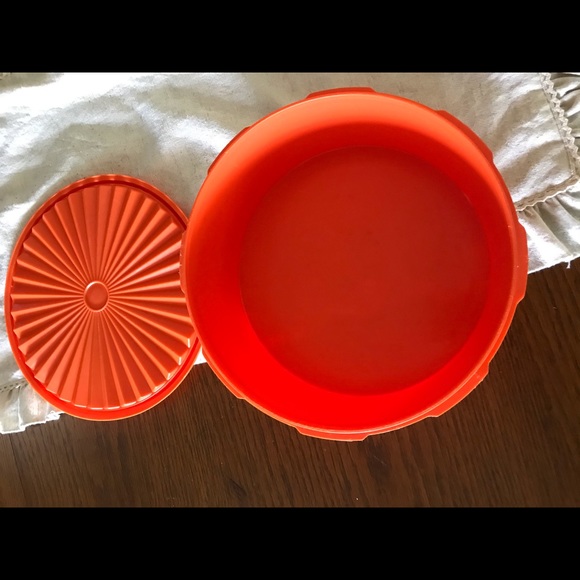 Tupperware Kitchen Vintage Tupperware Orange Storage Canister